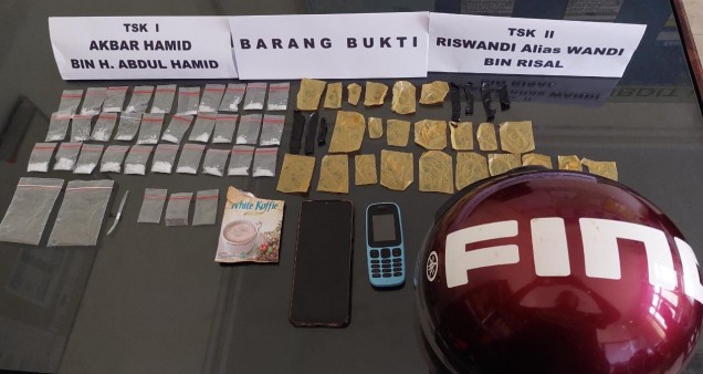 "Barang bukti Sabu 20,50 Gram