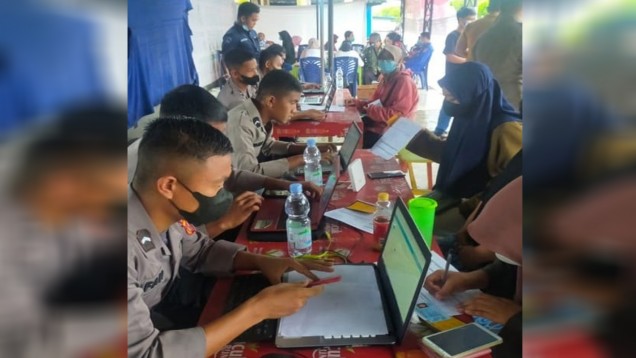 "Warga didata petugas untuk vaksinasi Covid-19