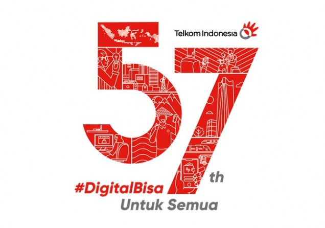 57 Tahun Telkom Indonesia #DigitalBisauntukSemua (Dok. Telkom).