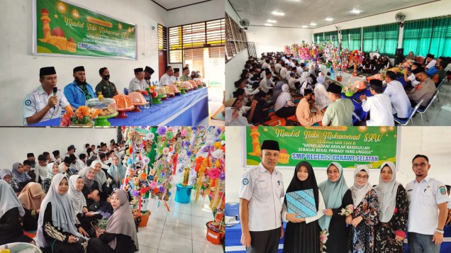 "Maulid Nabi di SMPN 2 Konawe Selatan. Foto: Said